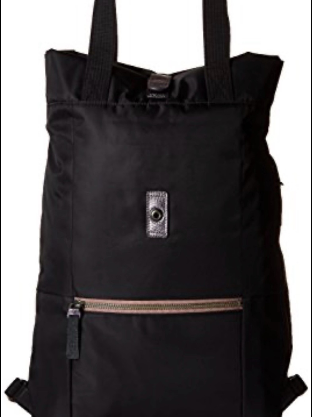 Timbuk2 Black Nylon Tote-Style Backpack